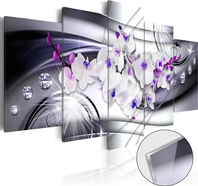 Produktbild von Neuheit! Modernes Acrylglasbild Wanbild b-A-0238-k-p (200x100) - 5 Teilig Bilder Foto Bild Dekoration Wand Bilder Kunstdruck BLUMEN