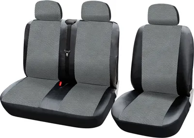 Produktbild von WOLTU AS7333 Auto Sitzbezüge universal Größe, 1+2 Sitzbezug Schonbezüge aus Polyester schwarz-grau