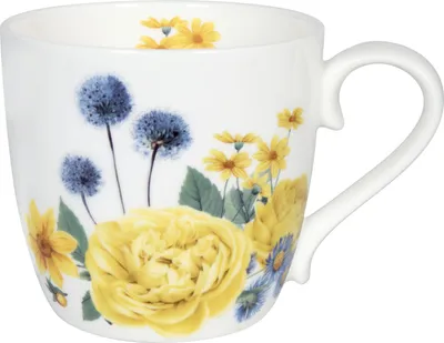 Image de Könitz Mug Gardening - Yellow Roses, Tasse, Mug à café, Bone China, Coloré, 425 ml, 11 2 057 2670