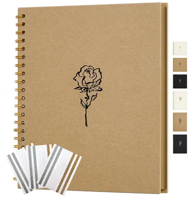 Produktbild von Omgoods – Bastelalbum für Scrapbooks, 11" x 8", mit 40 Seiten für Erinnerungen