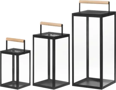 Produktbild von Laternen aus Metall JUPITER, 3er-Set