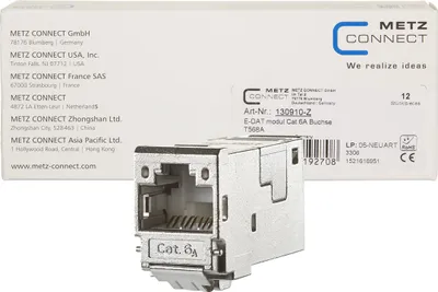 Immagine prodotto di METZ CONNECT 130910-Z Connettore a filo metallico RJ-45 (130910-Z)