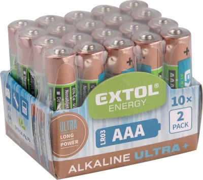Immagine prodotto di Batterie alcaline EXTOL ENERGY ULTRA +, 20 pezzi, 1,5V AA (LR6) EXTOL-LIGHT