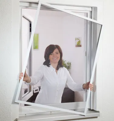 Produktbild von Fliegengitter Fensterbausatz flächenbündig 130x150 weiss 101025101-VH