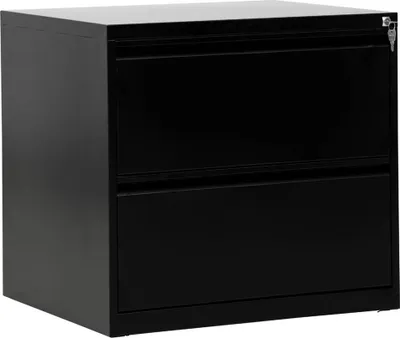 Produktbild von Gürkan Hängeregistraturschrank schwarz 2 Schubladen 76,0 x 62,0 x 70,0 cm