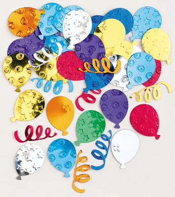 Produktbild von Bunte Party Streudeko Ballons & Luftschlangen 14g