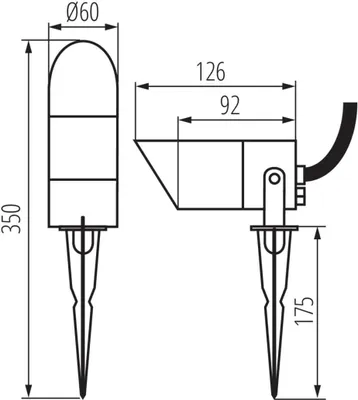 Produktbild von Kanlux S.A. 36432, Anthrazit, Aluminium, IP65, I, GU10, LED