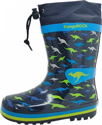 Produktbild von KangaRoos K-Rain Kinderschuhe Jungen Gummistiefel Blau Freizeit, Schuhgröße:29 EU