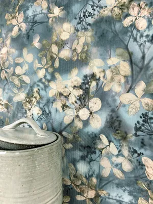 Produktbild von NEWROOM Tapete Murimi Blue Blau Vliestapete - Floral Blätter Blumen Germany