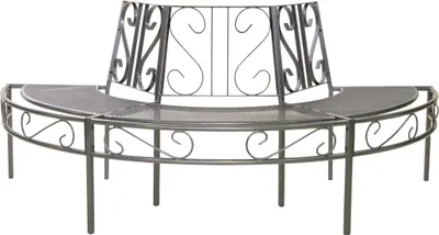 Produktbild von Greemotion Baumbank Toulouse 195x100x83cm Streckmetall eisengrau