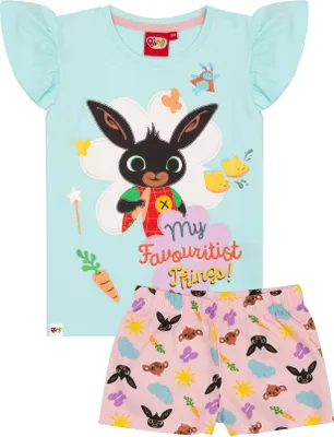 Obrázok produktu pre Bing Bunny - "My Favouritist Things" pyžamo s kraťasmi pre dievčatá NS6150 (86) (pastelovo ružová/mätovo zelená)