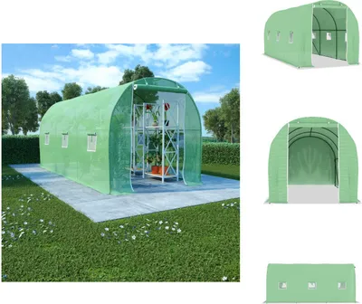 Produktbild von vidaXL Gewächshaus 9 m² 4,5x2x2 m -  Gewächshäuser