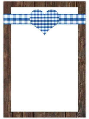 Produktbild von 100 Blatt Briefpapier Druckerpapier blau-weiß-kariert HERZ Holz-Optik 100g Schreibpapier Motiv-Papier DIN A4 Brief-Bogen Papier  Bayern bayerisch Speisekarte25 Blatt