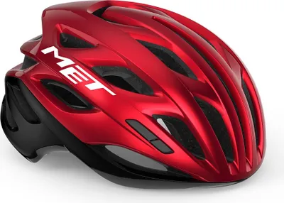 Produktbild von MET ESTRO MIPS Fahrradhelm, schwarz-rot glänzend, Größe M