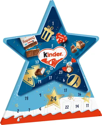 Produktbild von Kinder Mix Stern Adventskalender 149g