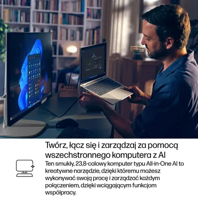 Produktbild von HP EliteStudio 8 G1i AI PC Intel Core Ultra 5 235 60,5 cm 23,8" px – All-in-One mit Monitor – Core Ultra 5