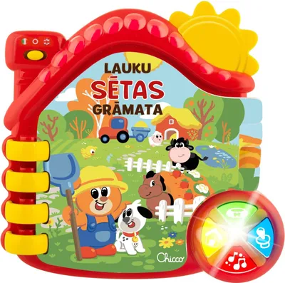 Obrázok produktu pre Chicco Interactive Book Farm (v lotyštine)