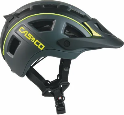 Produktbild von CASCO MTBE 2 Fahrradhelm, Farbe:schwarz-neongelb matt, Größe:S