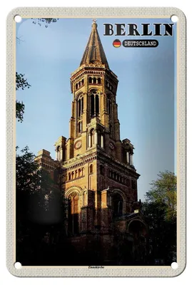 Produktbild von Blechschild Städte Berlin Deutschland Zionskirche 12x18cm Schild