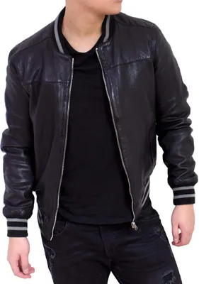 Produktbild von Boom Herren Lederjacke – Schwarz / L