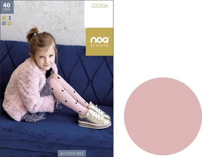 Produktbild von Kinderstrumpfhose aus Mikrofaser mit Tupfen 40 den Baumwolle candy 128-134