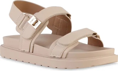 Produktbild von VAN HILL Damen Komfort Sandalen Bequeme Plateau Profil-Sohle Schuhe 841724, Farbe: Nude, Größe: 40