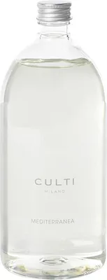 A clear studio shot of a glass bottle filled with clear liquid.