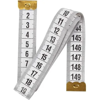 Produktbild von Knaak Maßband 150 cm weiß flexibel beidseitig lesbar für Körper und Nähen