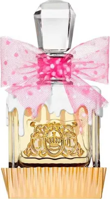 A perfume bottle with decorative elements.