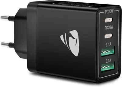 Produktbild von Aioneus USB C Ladegerät, 40W 4-Port USB C Netzteil Schnellladegerät, PD 3.0 Power Adapter+QC USB A Mehrfach Ladegerät für iPhone 15 Pro Max 14 Plus 13