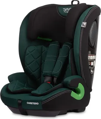 Kindersitz vivo i-size Caretero emerald, 76–150 cm, ISOFIX-Befestigung