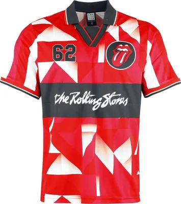 Produktbild von The Rolling Stones Trikot Herren Jagger Rock FC rot S