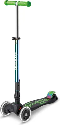 Produktbild von Micro Mobility Maxi Micro Deluxe Foldable LED Neochrome, Kinder, Dreiradroller, Junge/Mädchen, Asphalt, 50 kg, 3 Rad/Räder