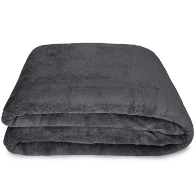 Produktbild von NYVI Kuscheldecke CozyFleece 150x200 cm Anthrazit - Wolldecke Flauschig, Warm, Weich, Fusselfrei - Fleecedecke für Couch, Bett, Sofa - Wohndecke, Sofadecke, Couchdecke, Blanket