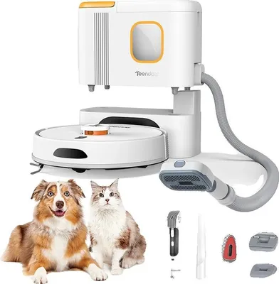 Image de Aspirateur robot, puissance d'aspiration 6000Pa, navigation LiDAR, Teendow D20S MAX+, EU