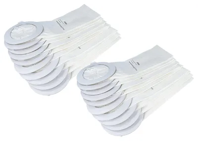 Produktbild von vhbw 20x Staubbeutel Ersatz für Nilfisk 1471098000, 1471098500 für Staubsauger - 21cm x 16cm Weiß