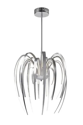 Produktbild von Sompex Design LED Hängelampe Leave groß höhenverstellbar – organische Pendelleuchte aus Aluminium