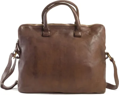 Produktbild von HAROLD'S Leder Businesstasche Laptoptasche mit Laptopfach Submarine Post-Businessbag Brown dunkelbraun