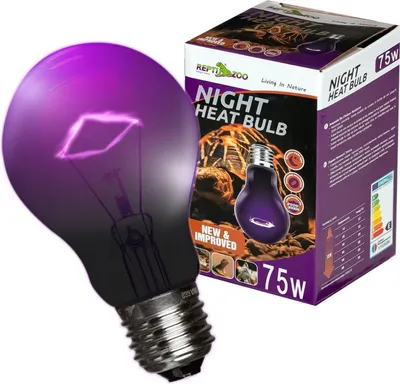 Obrázek produktu pro Repti-Zoo Noční teplná žárovka 75W - noční topná žárovka Repti-Zoo