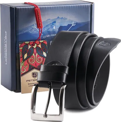 Obrázok produktu pre Peterson Pánsky kožený opasok Onga čierna 100