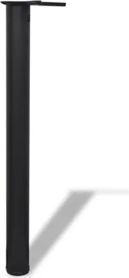Immagine prodotto di Set Gambe per Tavolo 4 pz Nere Regolabili in Altezza 710 mm