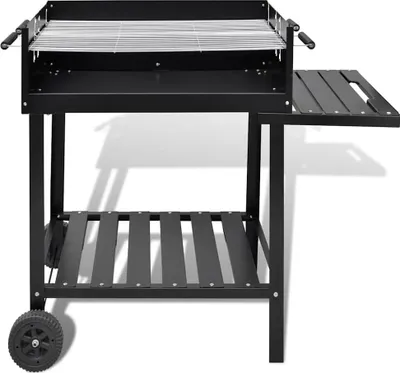 Obrázek produktu pro vidaXL BBQ gril Sloupový gril Stojanový gril Gril na dřevěné uhlí Gril se 2 kolečky