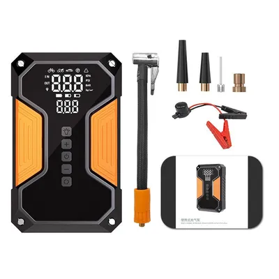 Produktbild von Starthilfe Powerbank 8000mAh, Mit Luftkompressor 150PSI, Für 12V Fahrzeuge bis 9.0L Benzin/6.5L Diesel, LCD-Display