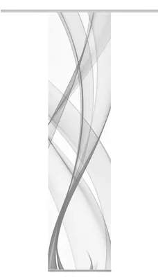 Produktbild von VISION S PACOLIA Schiebegardine, halbtransparente Bambus-Optik, 260x60 cm, grau,