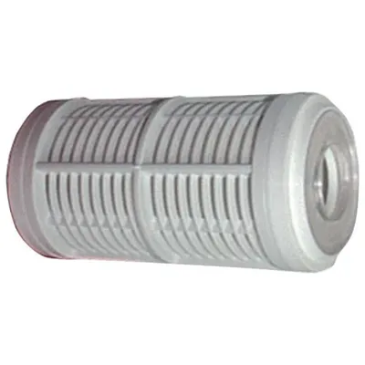 A close-up studio shot of a gray filter insert.