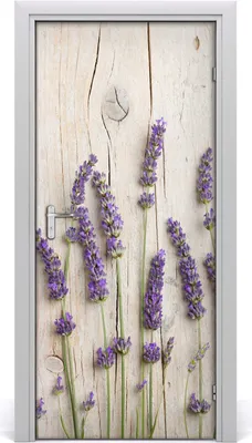 Produktbild von Tulup Türaufkleber 95x205 cm Dekorative Aufkleber Selbstklebend Wasserdichte Tapete Abnehmbar Schlafzimmer Wohnzimmer Wohnkultur - Wandtattoo Lavendel