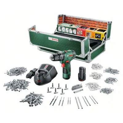 Obrázek produktu pro Bosch PSR 10,8 LI-2, Vrtačka s pistolovým držadlem, Rychloupínací, Zelená, 2 cm, 8 mm, 350 ot/min