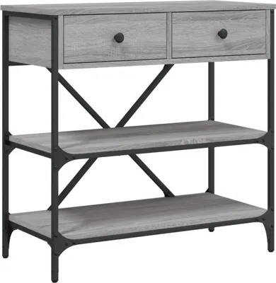 Obrázok produktu pre vidaXL Konzolový stolík Grey Sonoma 75x34,5x75 cm z umelého dreva