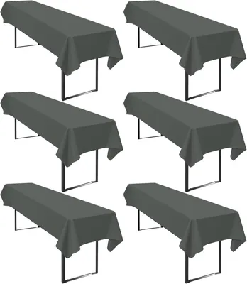 Imagen del producto de Mantel rectangular, de poliéster, 110 x 260 cm, antiarrugas, ideal para celebraciones