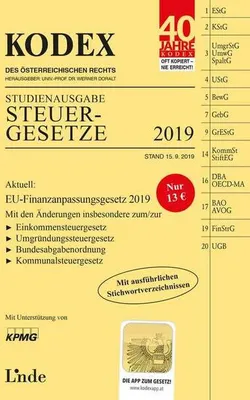Produktbild von KODEX Studienausgabe Steuergesetze 2019